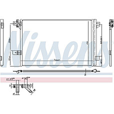Condensator. climatizare A-C condenser with dryer fits. VW CALIFORNIA T6 CAMPER MULTIVAN T6 TRANSPORTER T6 TRANSPORTER T6 - CARA VW TRANSPORTER VI (SGB, SGG, SGJ), Autobuz, 04.2015 - Nissens 940732