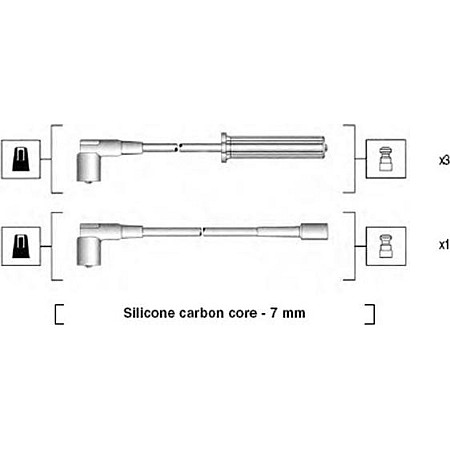 Set cablaj aprinder MM MSK926 Daewoo Lanos aprindere Oportunitati 1.4-1.5 8V 97 - Tacuma DAEWOO LANOS (KLAT), Hatchback, 04.1997 - Magneti Marelli 941365030926