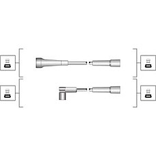 Set cablaj aprinder Ignition leads set RENAULT CLIO I LAGUNA I 1.8-2.0 11.93-03.01 RENAULT LAGUNA I (B56_, 556_), Hatchback, 11.1993 - 08.2002 Magneti Marelli 941319170097