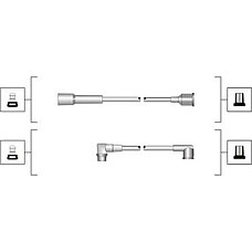 Set cablaj aprinder Ignition leads set VOLVO 340-360 RENAULT CLIO I RAPID-MINIVAN SUPER 5 TWINGO I 1.0-1.4 08.75-03.98 RENAULT SUPER 5 (S40_), Hatchback Van, 10.1984 - 12.1996 Magneti Marelli 941319170067