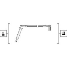 Set cablaj aprinder Ignition leads set OPEL ASTRA F COMBO-MINIVAN CORSA A 1.2-1.4-1.6 02.92-10.01 OPEL CORSA A (S83), Hatchback, 09.1982 - 03.1993 Magneti Marelli 941319170018