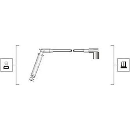 Set cablaj aprinder Ignition leads set OPEL ASTRA F COMBO-MINIVAN CORSA A 1.2-1.4-1.6 02.92-10.01 OPEL CORSA A (S83), Hatchback, 09.1982 - 03.1993 Magneti Marelli 941319170018