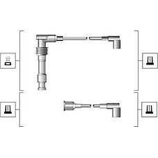 Set cablaj aprinder Ignition leads set OPEL ASTRA F ASTRA G CALIBRA A CORSA B KADETT E VECTRA A VECTRA B ZAFIRA A 1.2-2.0 OPEL ASTRA F (T92), Sedan, 09.1991 - 09.1998 Magneti Marelli 941319170085