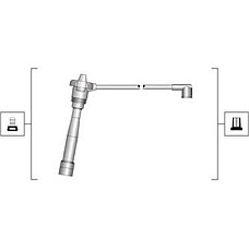 Set cablaj aprinder Ignition leads set FIAT BRAVA BRAVO I MAREA PALIO PUNTO SEICENTO - 600 LANCIA Y 1.1-1.2-1.4 10.95- FIAT MAREA Weekend (185_), Turism, 09.1996 - 12.2007 Magneti Marelli 941319170039