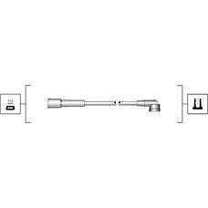 Set cablaj aprinder Ignition leads set FORD ESCORT IV ESCORT V ESCORT V EXPRESS ESCORT VI FIESTA III ORION III 1.4-1.6 02. FORD ESCORT VI (GAL), Hatchback, 01.1992 - 09.1996 Magneti Marelli 941319170037