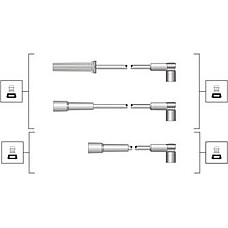 Set cablaj aprinder Ignition leads set DAEWOO CIELO NEXIA 1.5 02.95-08.97 DAEWOO NEXIA (KLAT), Sedan, 02.1995 - 06.2008 Magneti Marelli 941319170021