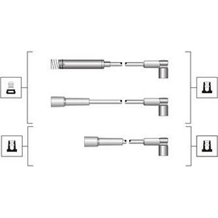 Set cablaj aprinder Ignition leads set FORD USA EXPEDITION OPEL ASCONA B ASCONA C CORSA A CORSA A TR KADETT B KADETT D KAD VAUXHALL CAVALIER Mk III (J89), Hatchback, 09.1988 - 11.1995 Magneti Marelli 941319170072