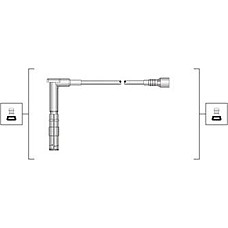 Set cablaj aprinder Ignition leads set MERCEDES 124 C124 124 T-MODEL S124 124 W124 C T-MODEL S202 C W202 CLK A208 CLK C208 MERCEDES-BENZ E-CLASS (C124), Compartiment, 06.1993 - 06.1997 Magneti Marelli 941319170100
