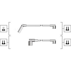Set cablaj aprinder Ignition leads set HYUNDAI LANTRA I PONY PONY - EXCEL S SANTAMO SONATA II SONATA III MITSUBISHI COLT I MITSUBISHI LANCER CELESTE (A7_), Compartiment, 10.1975 - 06.1981 Magneti Marelli 941319170117