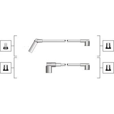 Set cablaj aprinder Ignition leads set HYUNDAI LANTRA I PONY PONY - EXCEL S SANTAMO SONATA II SONATA III MITSUBISHI COLT I MITSUBISHI GALANT II (A16_V), Turism, 09.1980 - 05.1984 Magneti Marelli 941319170117