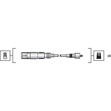 Set cablaj aprinder APRINDERE CABLES KIT AUDI CABRIOLET (8G7, B4), Sabrioleta, 05.1991 - 08.2000 Magneti Marelli 941318111043