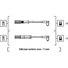 Set cablaj aprinder APRINDERE CABLES KIT FIAT DOBLO (119_, 223_), Dubita, 03.2001 - Magneti Marelli 941318111161