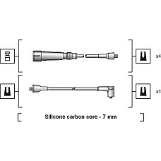 Set cablaj aprinder APRINDERE CABLES KIT AUDI COUPE (81, 85), Compartiment, 07.1980 - 10.1988 Magneti Marelli 941318111112