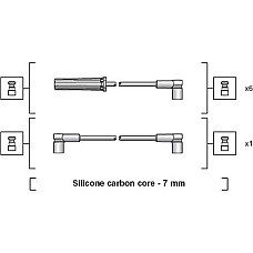 Set cablaj aprinder APRINDERE CABLES KIT CHEVROLET LUMINA APV (LUMINA APV 4X2 / 1GN_U0), Dubita, 09.1988 - 12.1996 Magneti Marelli 941318111136
