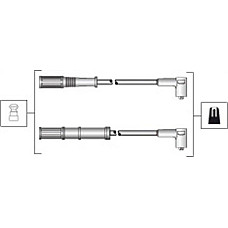 Set cablaj aprinder Ignition leads set FIAT 500 500 C DOBLO DOBLO-MINIVAN GRANDE PUNTO IDEA PUNTO EVO FORD KA LANCIA MUSA FIAT IDEA (350_), Dubita, 12.2003 - Magneti Marelli 941318111301