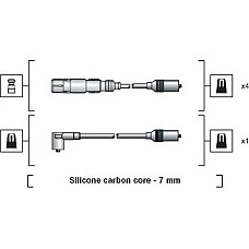 Set cablaj aprinder APRINDERE CABLES KIT AUDI A4 (8D2, B5), Sedan, 11.1994 - 12.2001 Magneti Marelli 941318111270