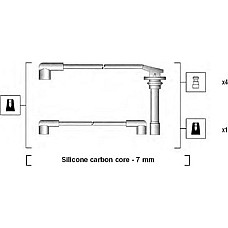Set fise bujii NISSAN PRIMERA (P10), Hatchback, 06.1990 - 06.1996 Magneti Marelli 941295030852