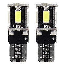 Bec Led 5SMD 5730 12V Pozitie W5W, T10 Canbus 2buc - Alb