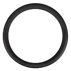 Husa volan negru + carbon SWC-17-M (37-39cm)