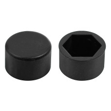 Ornamente prezoane silicon 20buc - Hex 17mm - Negru