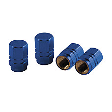 Ornamente capacele valve Hexagonal 4buc - Albastru