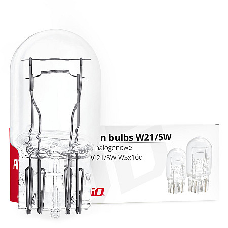 Set 10 becuri cu halogen T20, W21 / 5W, W3x16q