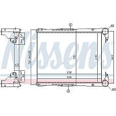 Intercooler. compresor intercooler RVI KERAX PREMIUM MIDR06.02.26W-4-MIDR06.23.56B-41 04.96- RENAULT TRUCKS PREMIUM, 04.1996 - Nissens 96967