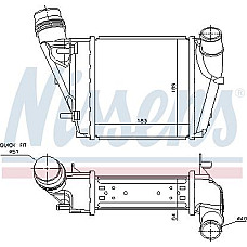 Intercooler. compresor Intercooler RENAULT TWINGO II WIND 1.2-1.5D-1.6 03.07- RENAULT WIND (E4M_), Sabrioleta, 07.2010 - Nissens 96410
