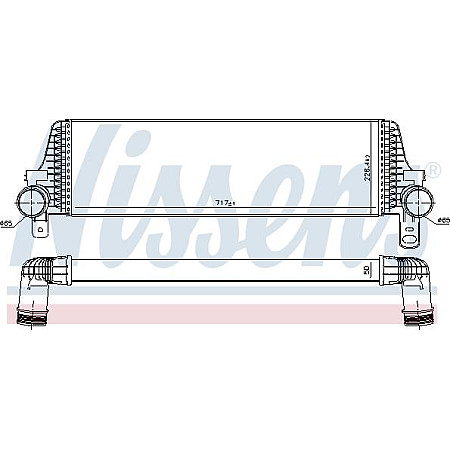 Intercooler. compresor Intercooler VW CALIFORNIA T5 CAMPER CALIFORNIA T6 CAMPER MULTIVAN V MULTIVAN VI TRANSPORTER V TRANS VW MULTIVAN VI (SGF, SGM, SGN, SHM, SHN), Dubita, 04.2015 - Nissens 96571