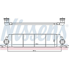 Intercooler. compresor aer rece Volkswagen Transporter T5 03 - 2.5 TDI Diesel Auto. A - C - - P - A VW TRANSPORTER VI (SGB, SGG, SGJ), Autobuz, 04.2015 - Nissens 96683