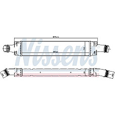 Admisie racitor de aer Intercooler AUDI A4 ALLROAD B9 A4 B9 A5 A6 C8 A7 Q5 2.0-3.0H 05.15- AUDI A4 Allroad V (8WH, 8WJ, B9), Turism, 01.2016 - Nissens 961466