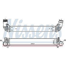 Admisie racitor de aer Intercooler AUDI A1 VW POLO VI 2.0 11.17- AUDI A1 (GBA), Sportback, 07.2018 - Nissens 961481