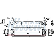 Admisie racitor de aer Intercooler VOLVO XC40 1.5-2.0D 03.18- VOLVO XC40 (536), Crossover, 10.2017 - Nissens 961541