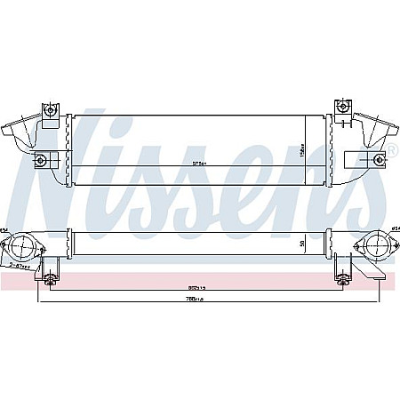 Admisie racitor de aer Intercooler FIAT FULLBACK MITSUBISHI L200 - TRITON PAJERO SPORT III 2.2D-2.4D 11.14- MITSUBISHI L200 / TRITON (KJ_, KK_, KL_), Ridica, 11.2014 - Nissens 961010