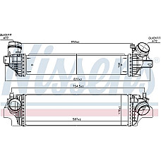 Admisie racitor de aer Intercooler BMW 2 F45 X1 F48 MINI F56 F57 CLUBMAN F54 COUNTRYMAN F60 2.0 11.13- BMW 2 Active Tourer (F45), Dubita, 11.2013 - Nissens 96103