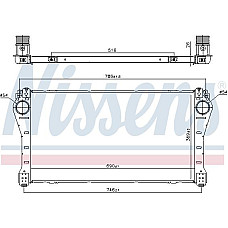 Admisie racitor de aer Intercooler TOYOTA AURIS AVENSIS VERSO 1.6D-2.0D 11.13-12.18 Nissens 961250
