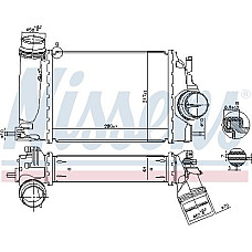 Admisie racitor de aer Supply air cooler NISSAN QASHQAI II RENAULT KADJAR 1.2 11.13- Nissens 961266