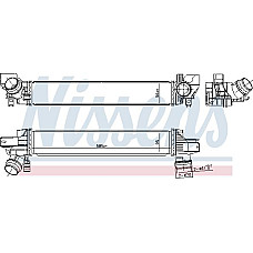 Admisie racitor de aer Intercooler BMW 2 F45 X1 F48 X2 F39 MINI COUNTRYMAN F60 1.5H 11.14- BMW 2 Active Tourer (F45), Dubita, 11.2013 - Nissens 961233