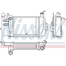 Intercooler. compresor Supply air cooler fits. SUBARU TREZIA TOYOTA URBAN CRUISER VERSO S YARIS YARIS-HATCHBACK 1.4D 01.09- TOYOTA VERSO S (_P12_), Dubita, 11.2010 - 10.2016 Nissens 96262