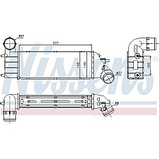 Intercooler. compresor Fiat Ulysse de aer mai rece 02 - 2.2 JTD Diesel MA - C - - P - A PEUGEOT 807 (EB_), Dubita, 06.2002 - Nissens 96766