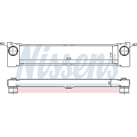 Intercooler. compresor aer rece Mercedes Viano In 639 03 - 2.0 CDI Diesel MA - C - - P - A MERCEDES-BENZ VITO / MIXTO (W639), Van, 08.2003 - Nissens 96730