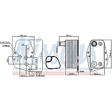 Radiator ulei. ulei motor Oil cooler BMW 1 E87 3 E46 3 E90 3 E91 5 E39 5 E60 5 E61 X3 E83 2.0D 04.98-06.12 BMW 5 - V (E60), Sedan, 12.2001 - 03.2010 Nissens 90904