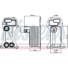Radiator ulei. ulei motor Oil cooler BMW 3 E90 3 E91 3 E92 3 E93 5 F10 5 F11 5 GRAN TURISMO F07 7 F01 F02 F03 F04 X5 E70 X BMW 3 - V (E90), Sedan, 02.2004 - 02.2012 Nissens 90901