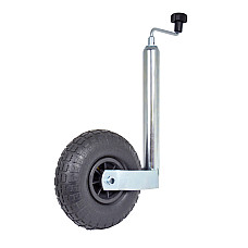 Roata de sprijin remorca cu tija 48mm si roata umflata Carpoint