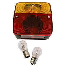 Lampa stop spate cu 4 functii + 2 becuri 11x10x5cm 1buc. - 12V