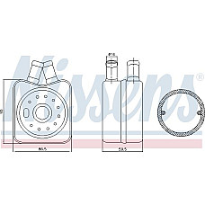 Radiator ulei. ulei motor SKODA SUPERB racitorului de ulei 02 - 2.8 V6 si Benz. Aut. A - C A - A AUDI A4 Avant (8D5, B5), Turism, 11.1994 - 12.2002 Nissens 90608