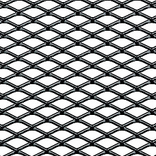 Plasa grila spoiler Racing - Medium 6x12mm - 100x33cm - Negru anodizat