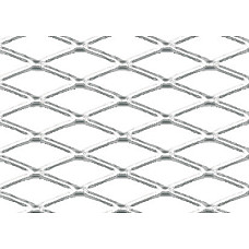 Plasa grila spoiler Racing Argintiu - Medium 6x12mm - 120x20cm