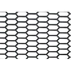 Plasa grila spoiler plastic Negru - Hexagon mare 15x35mm - 120x40cm