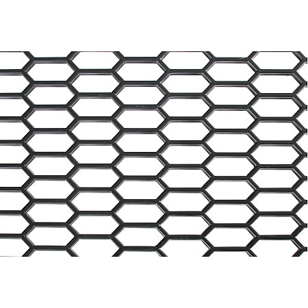 Plasa grila spoiler plastic Negru - Hexagon mare 15x35mm - 120x40cm